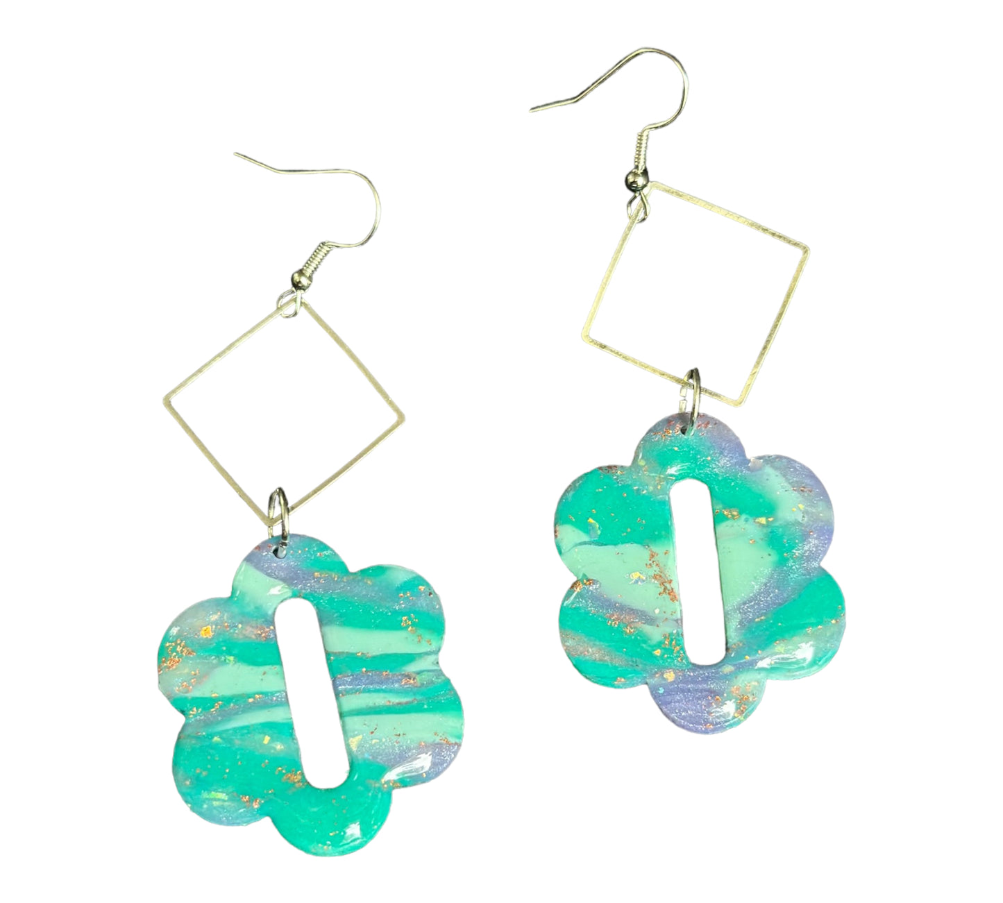 Purple and Teal Flowers - Beautiful Disaster