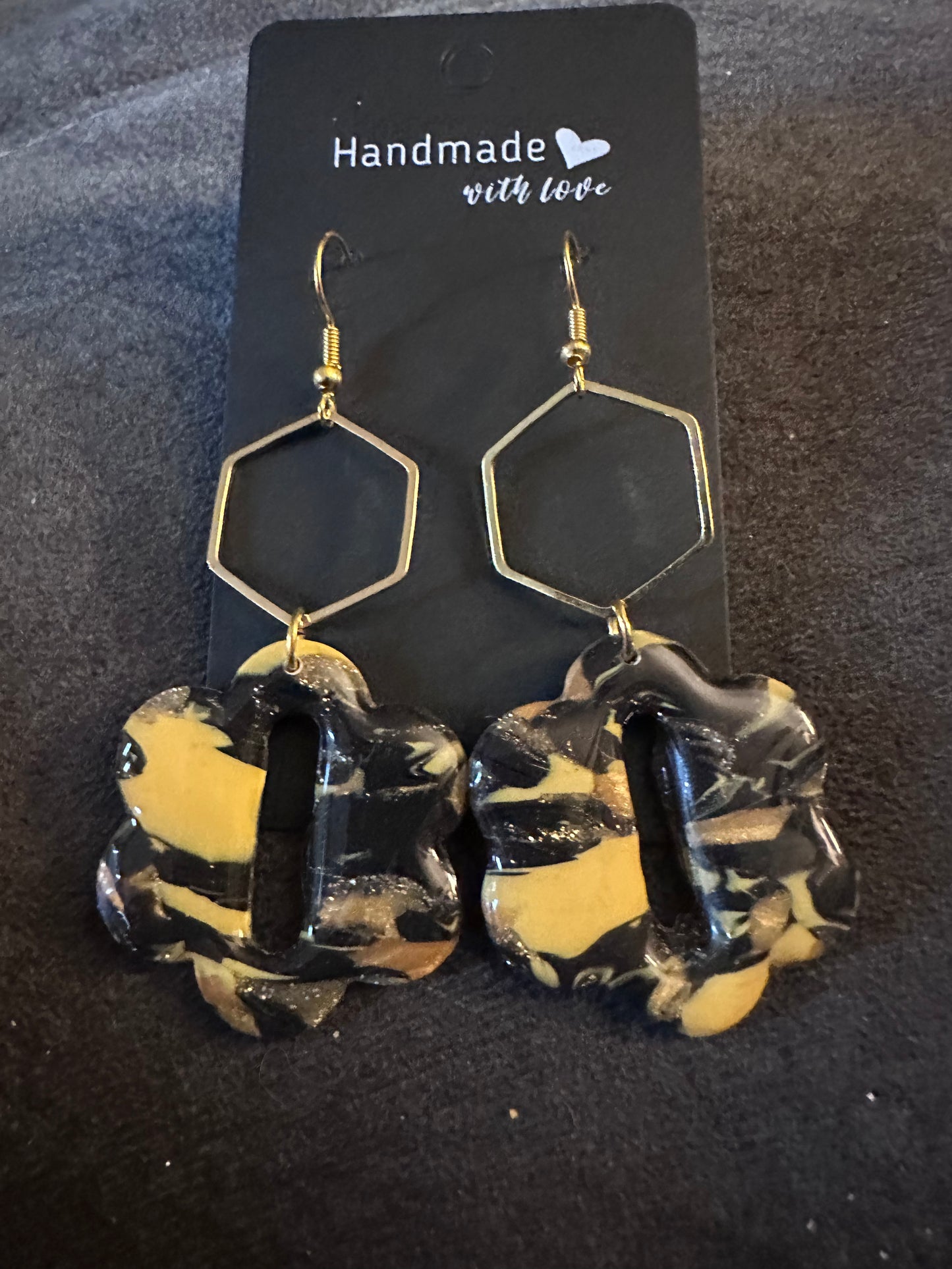 Black and Gold Flower