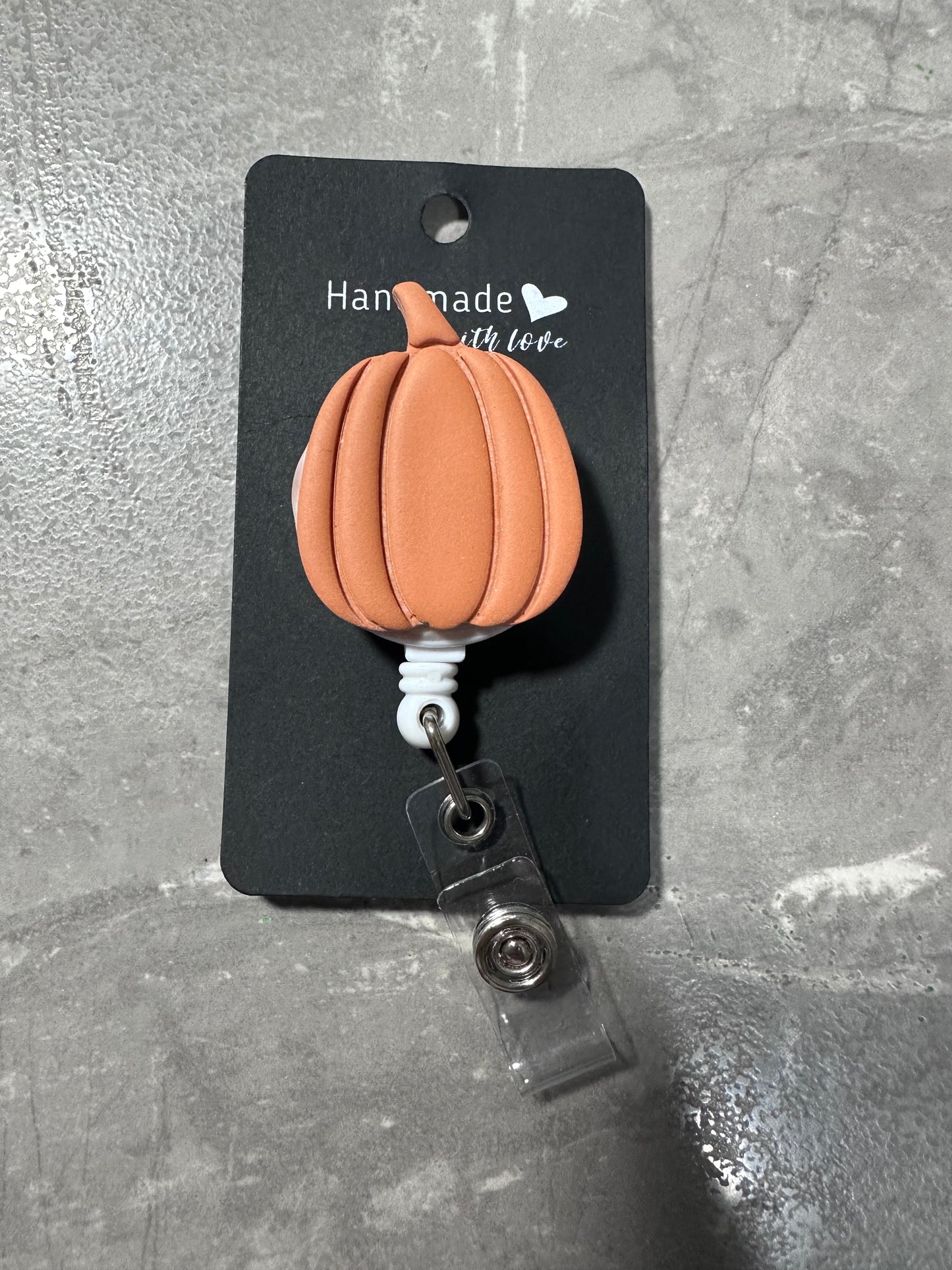 Plain Pumpkin Badge Reel