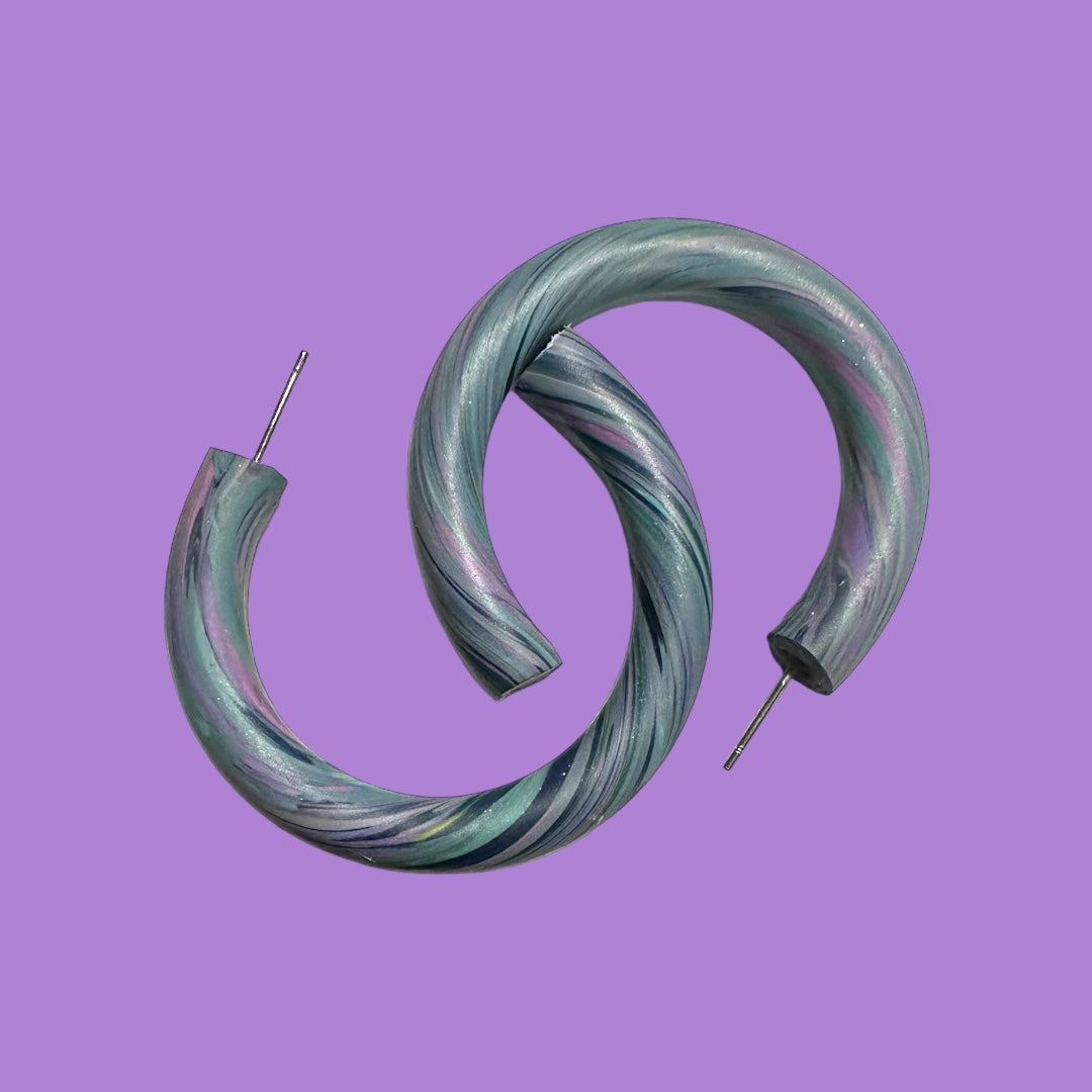 Grey Scale Hoops