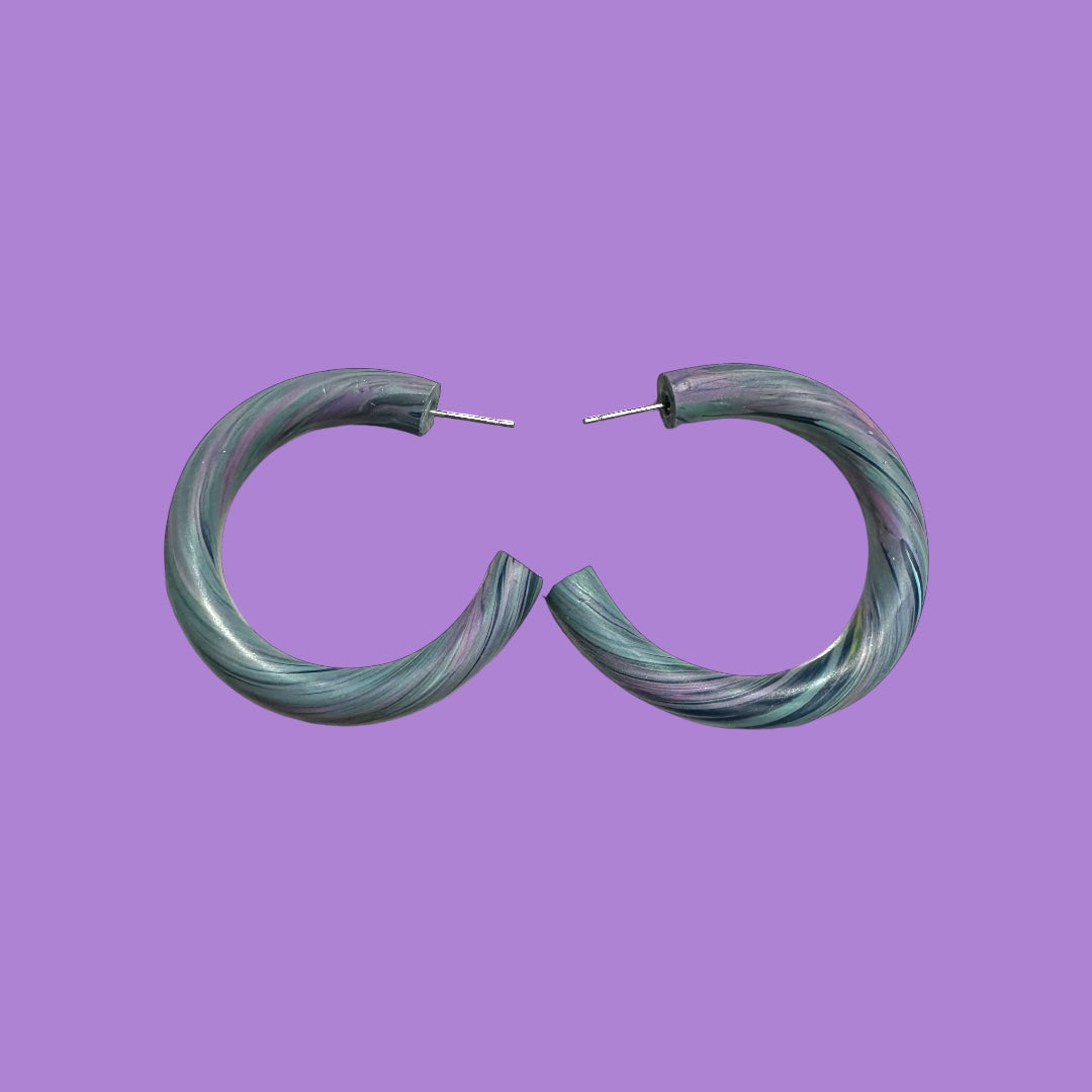 Grey Scale Hoops