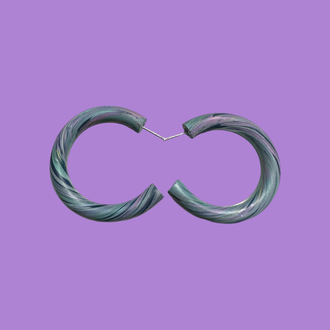 Grey Scale Hoops