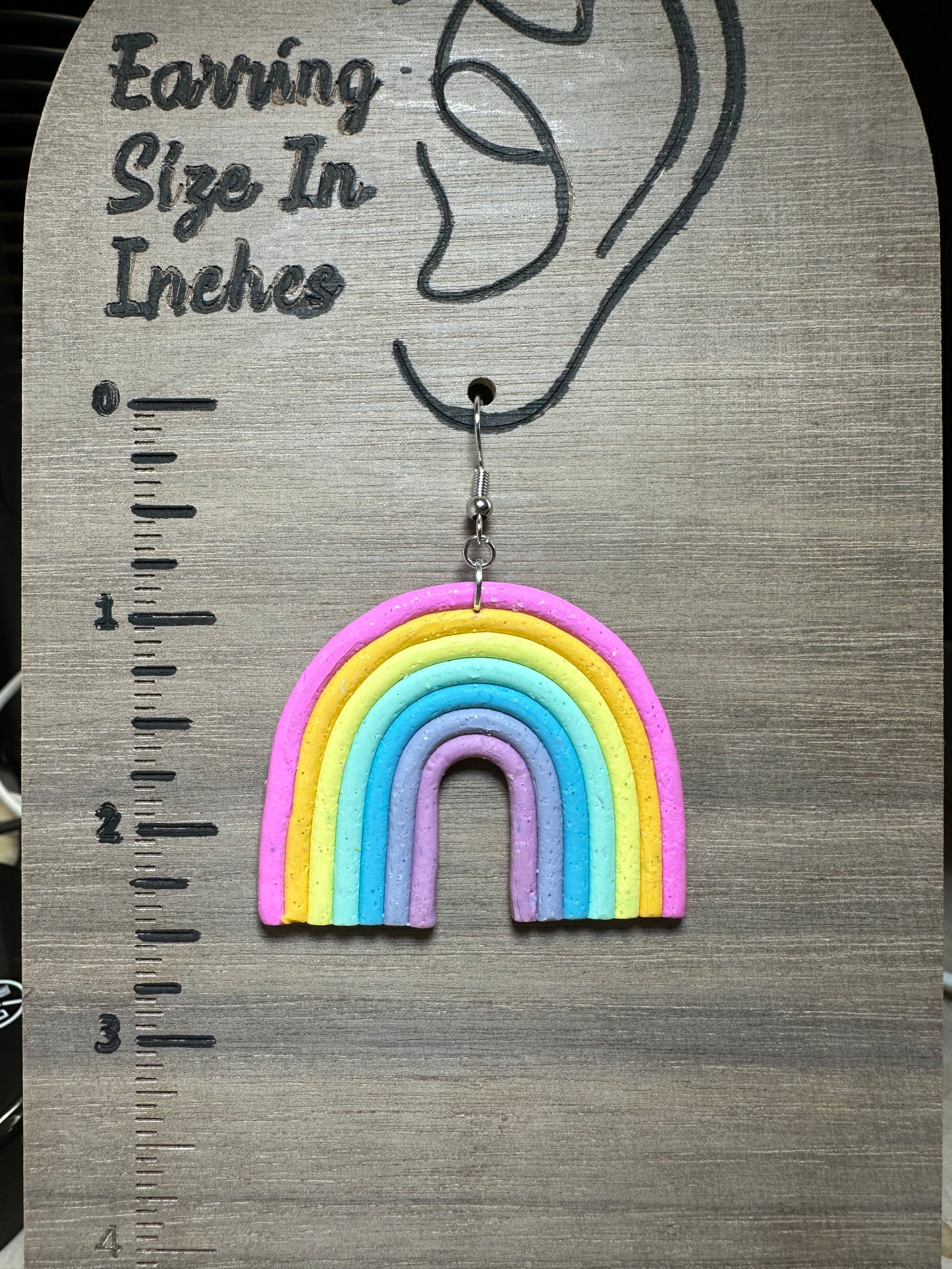 Large Rainbow Earrings