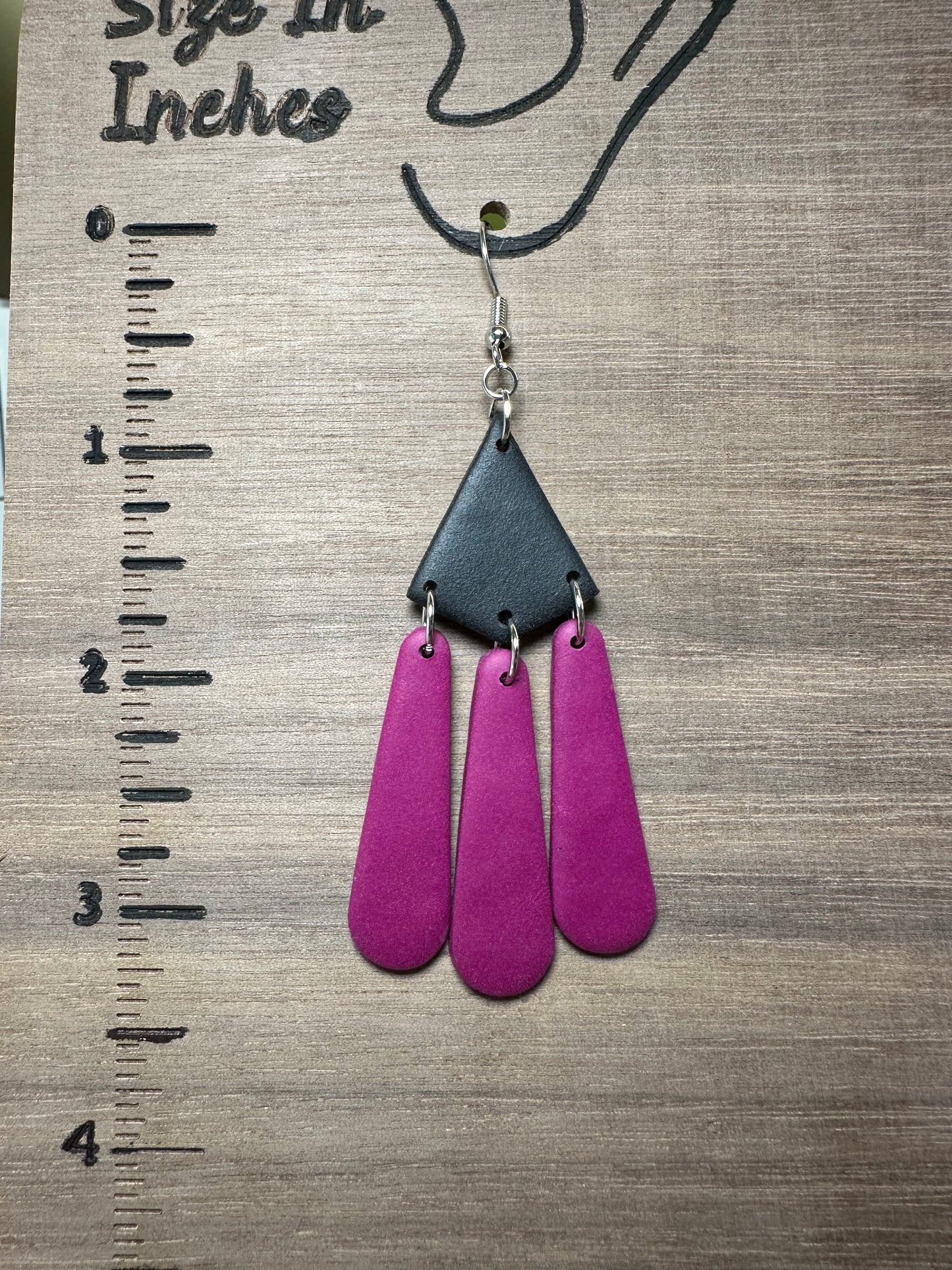 Purple and Black Dangles - Beautiful Disaster