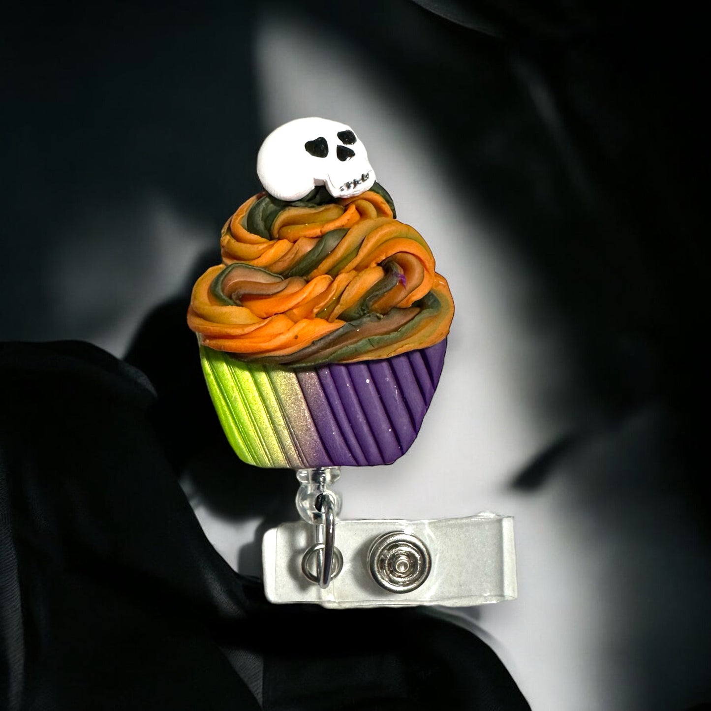 Halloween Cupcake Badge Reel
