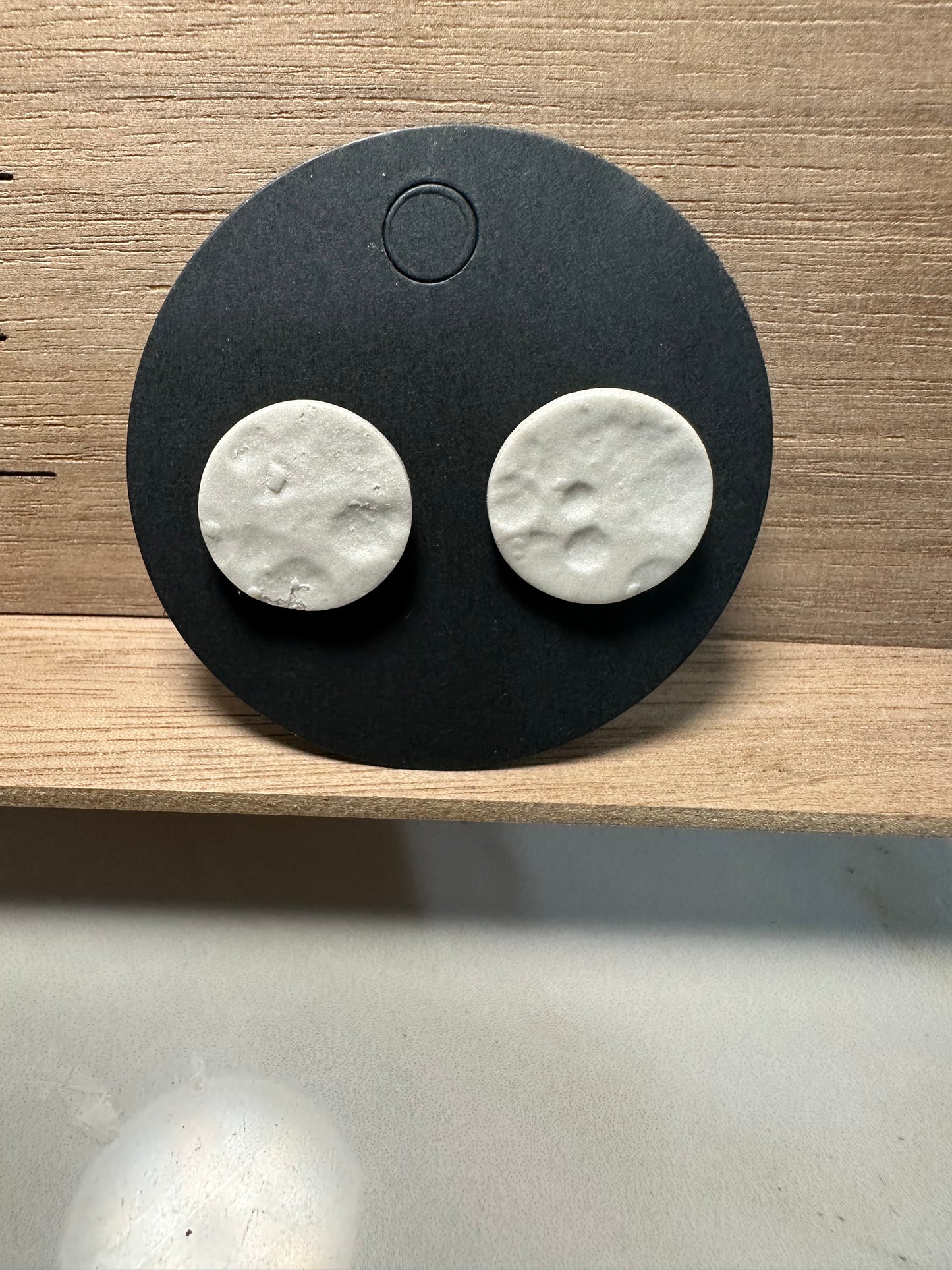 Full Moon Stud Earrings