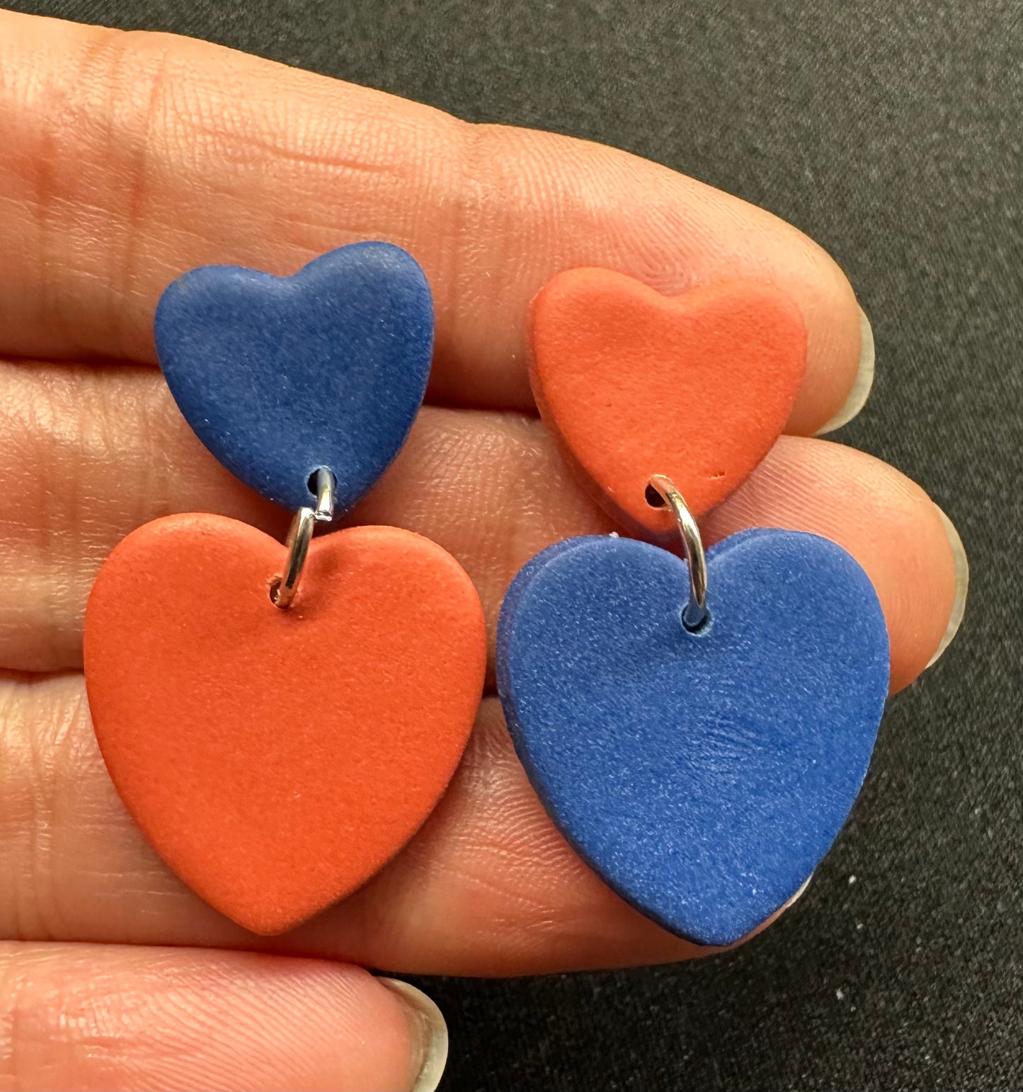 Rah Rah Heart Studs - Beautiful Disaster
