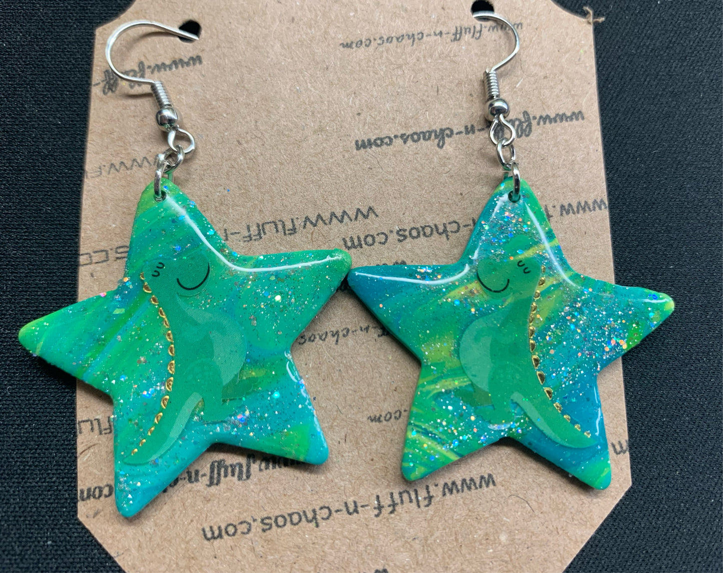 Dinosaur Star Earrings - Beautiful Disaster