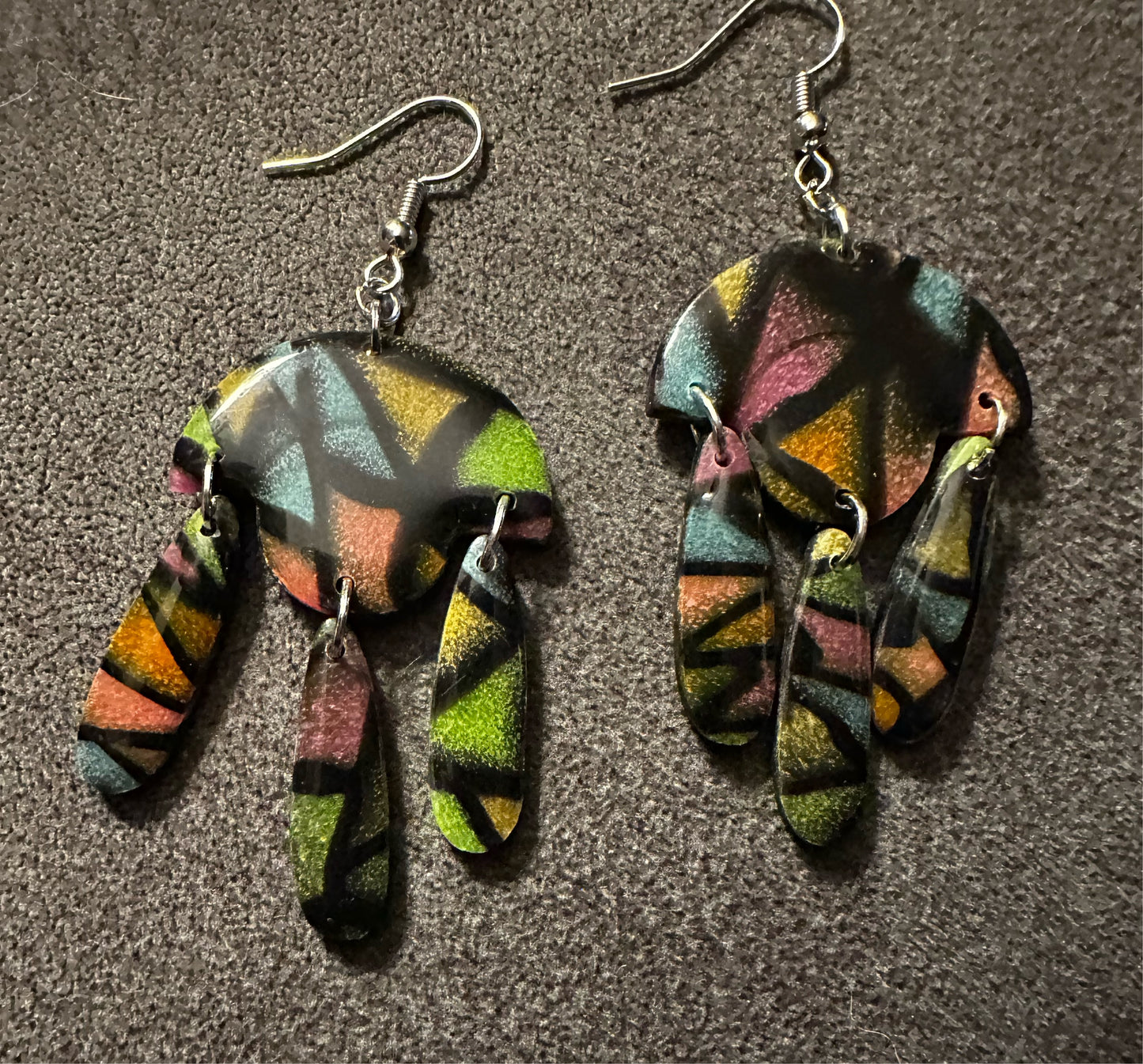 Stained Earrings - Beautiful Disaster