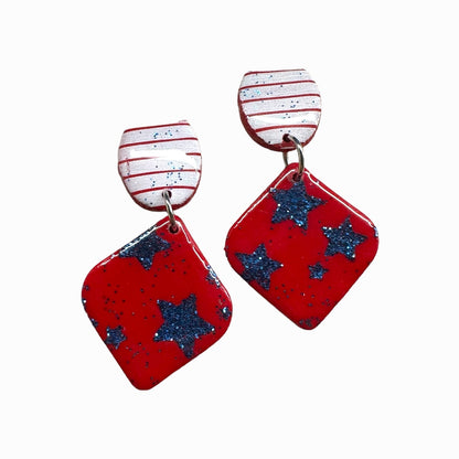 Red, White and Blue Earrings