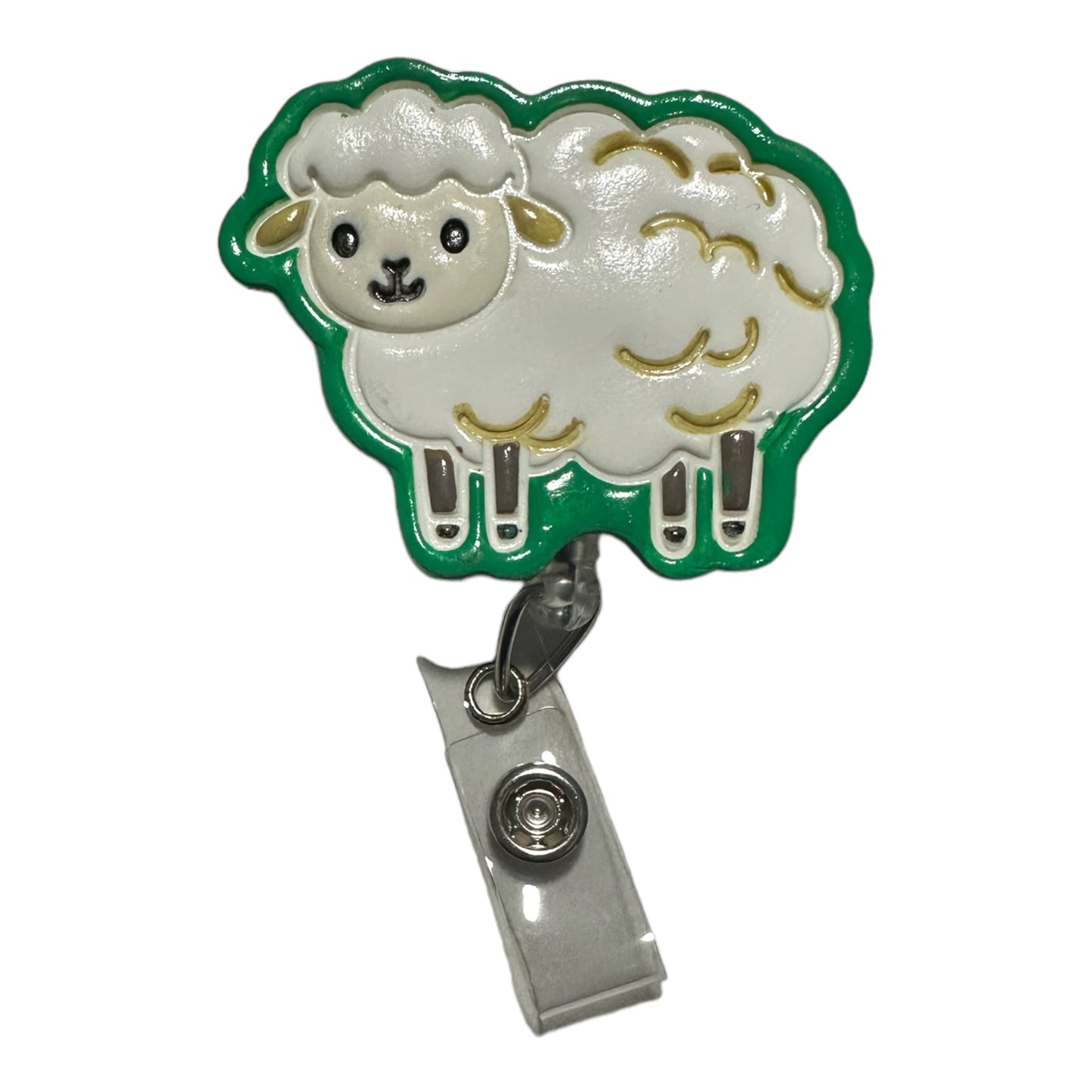 Sheep Badge Reel