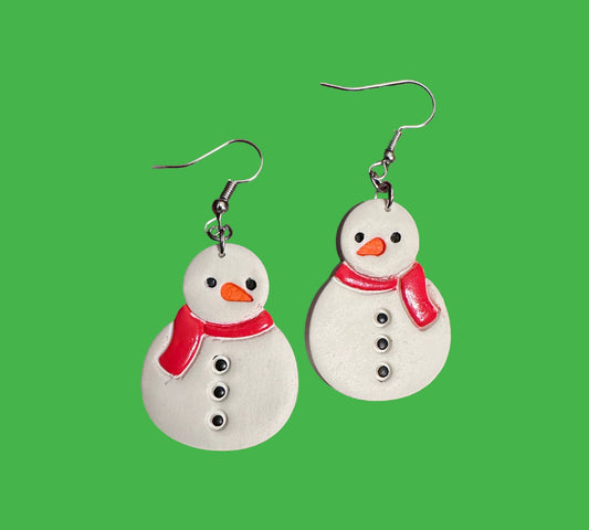 Snowman Earrings