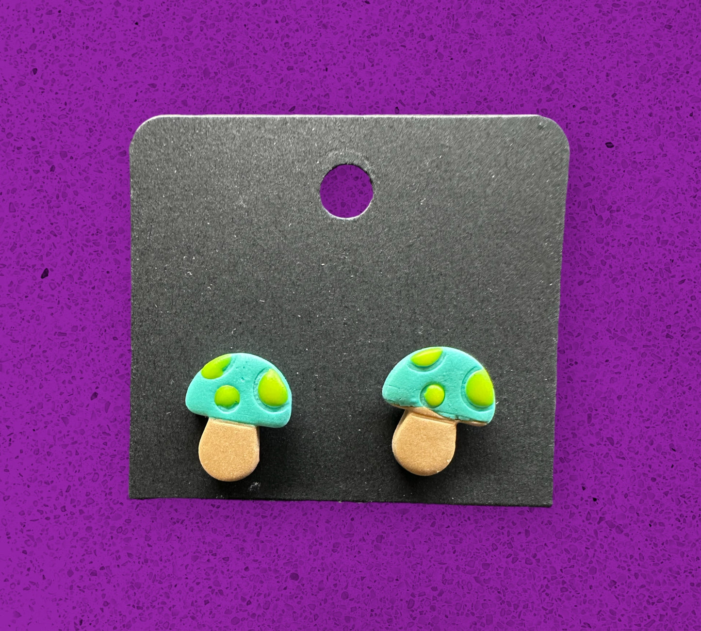 Mushroom Studs Blue and Yellow