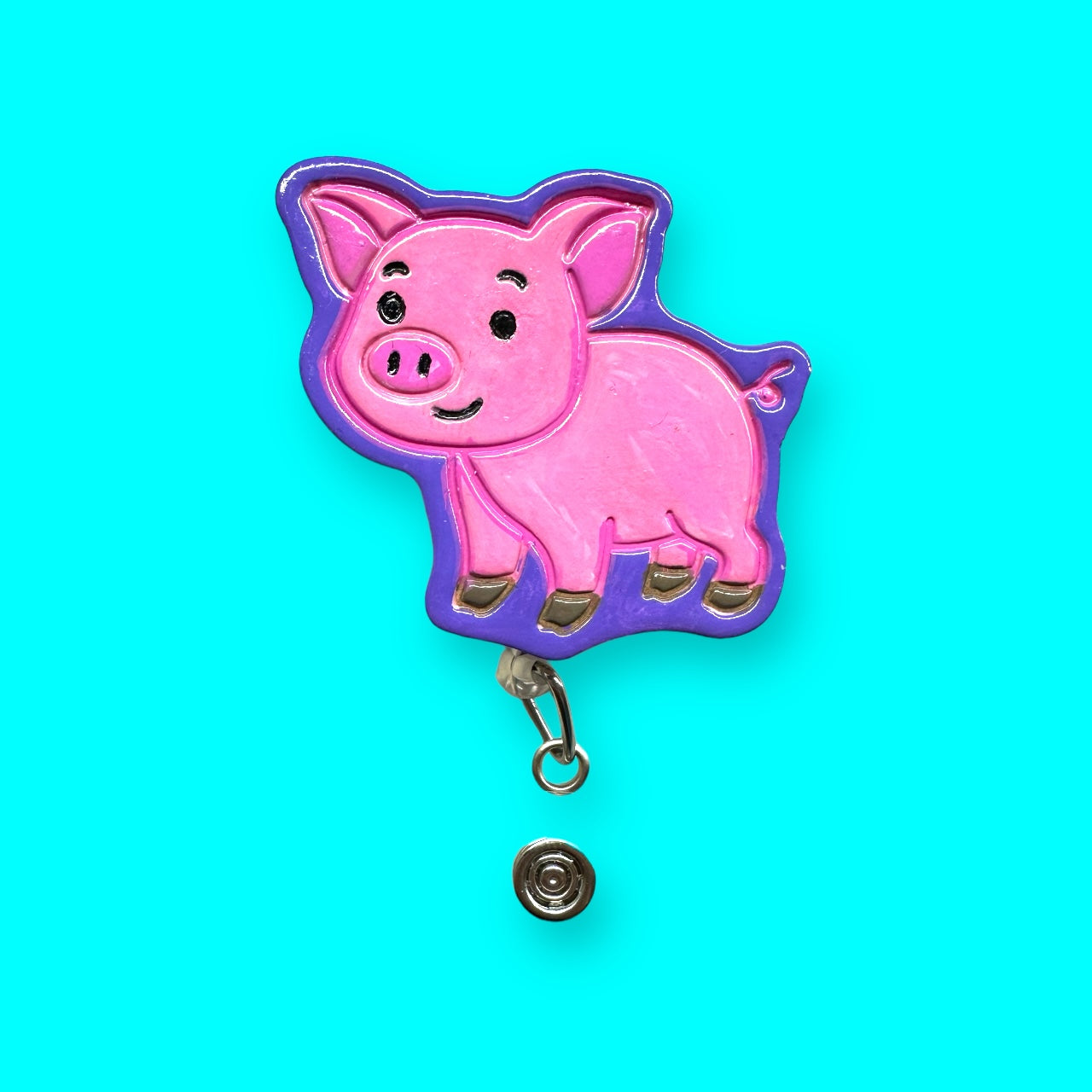 Pig Badge Reel