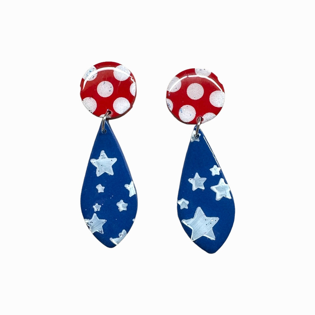 Red, White, and Blue Studs