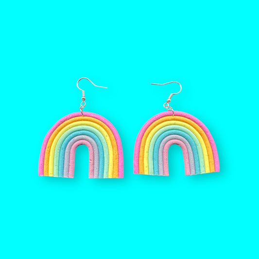 Large Rainbow Earrings