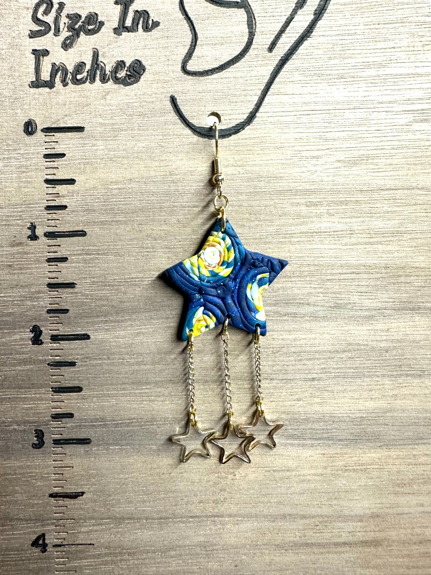 My Starry Night with dangling stars