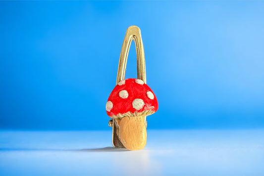 Mushroom Hair Clip - Beautiful Disaster 