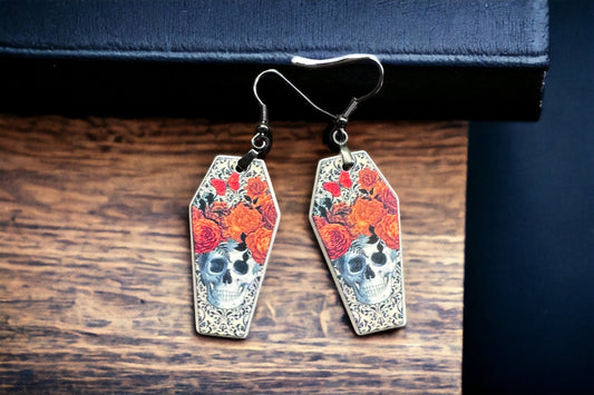 Skulls and flowers