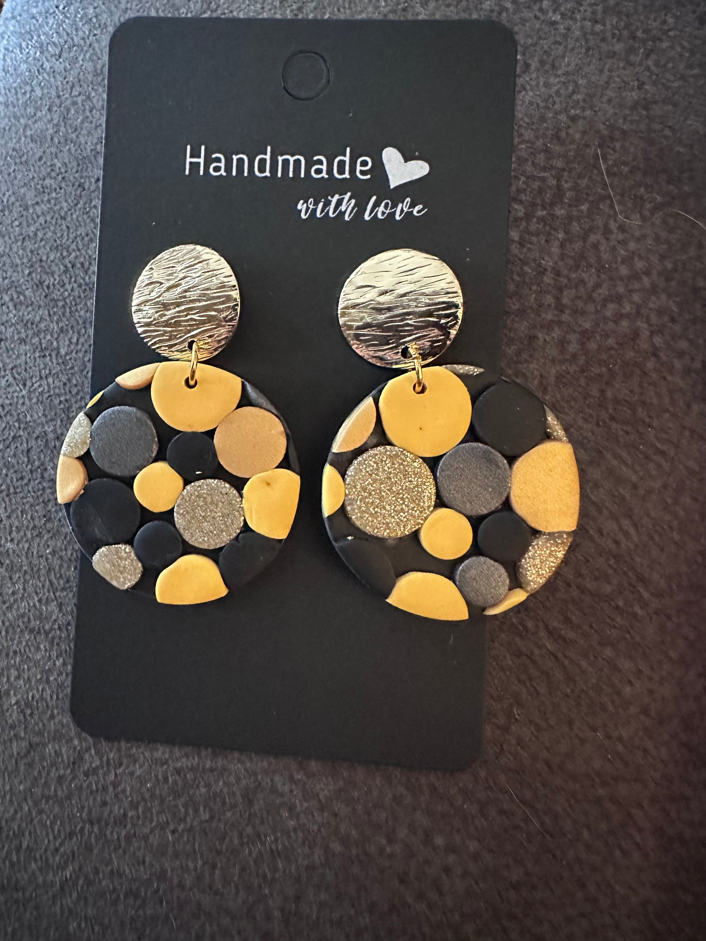 Black and Gold Earrings - Beautiful Disaster 