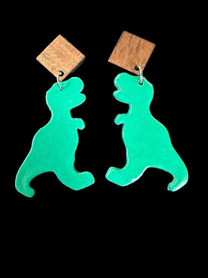 T-Rex earrings