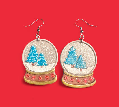 Snow Globe Earrings