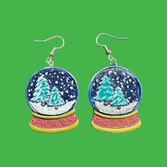 Snow Globe Earrings