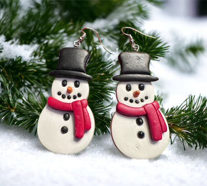 Snowman Earrings