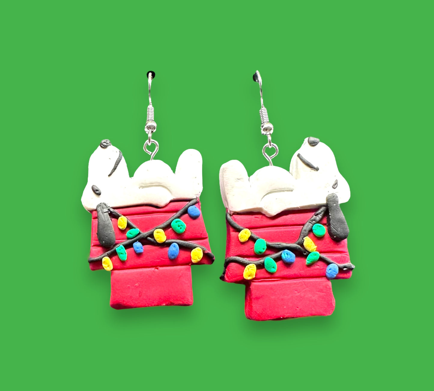 Snoopy Christmas Earrings