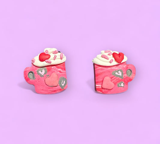 Coffee Love Stud Earrings