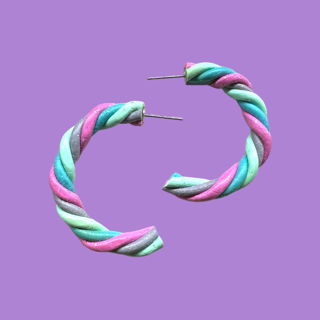 Unicorn Horn Hoops