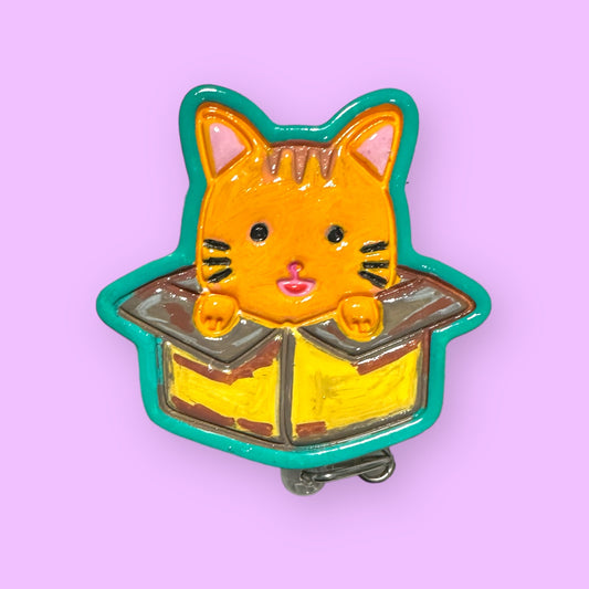 Cat in a Box Badge Reel