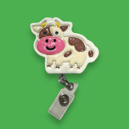 Cow Badge Reel