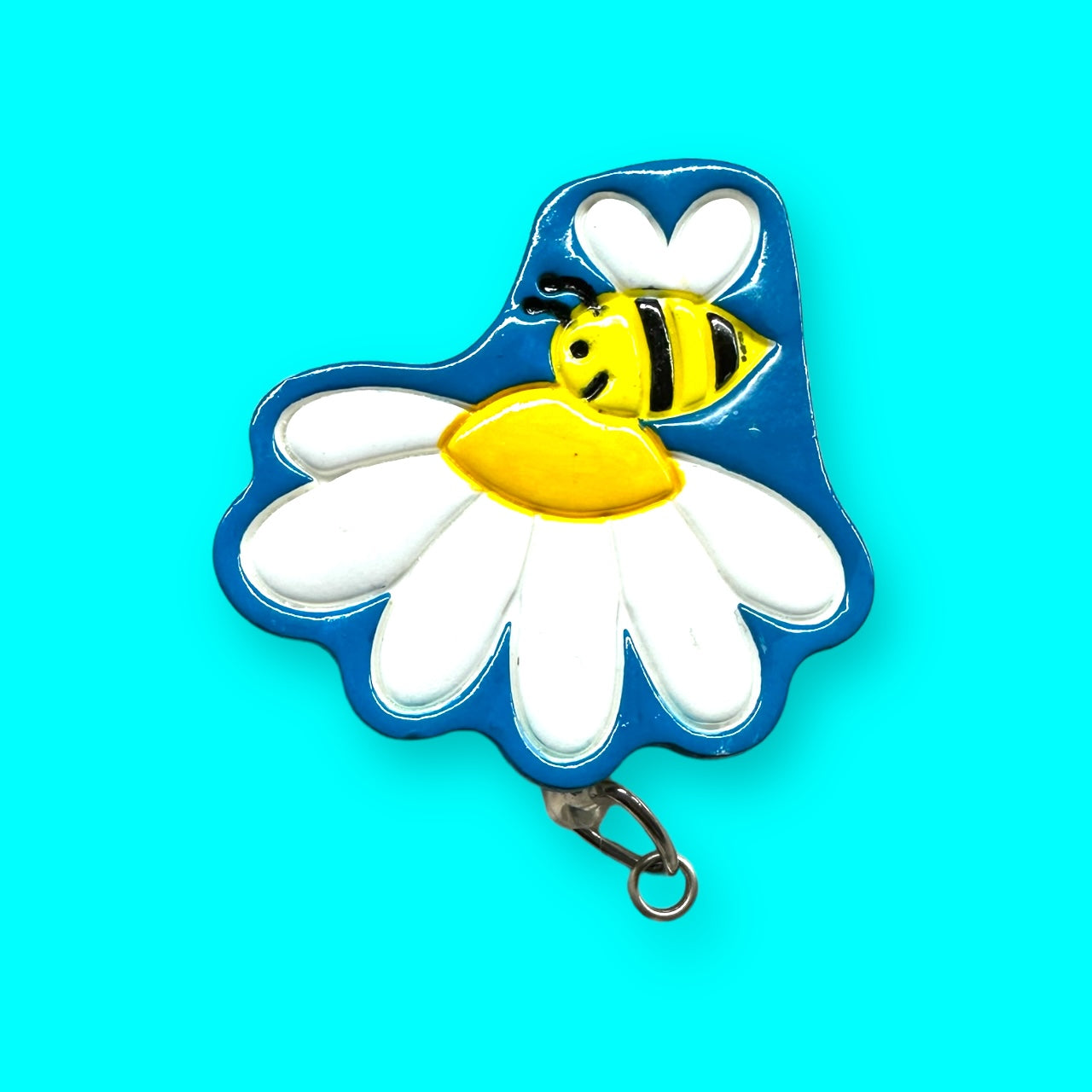 Bee and Flower Badge Reel