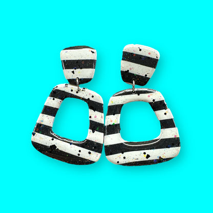 Striped Cut Out Studs