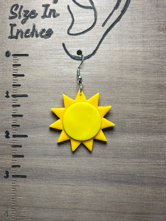 Large Sun Earrings