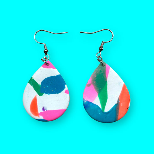 Color Splotch Earrings