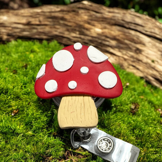 Toad Stool Badge Reel