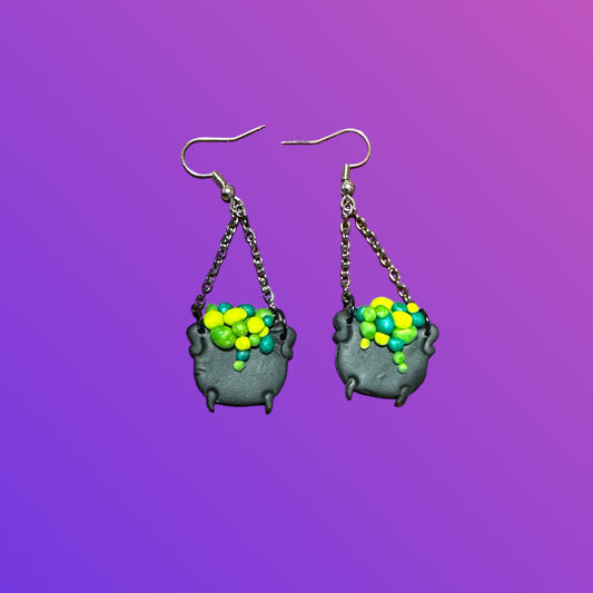 Cauldron Bubble Earrings