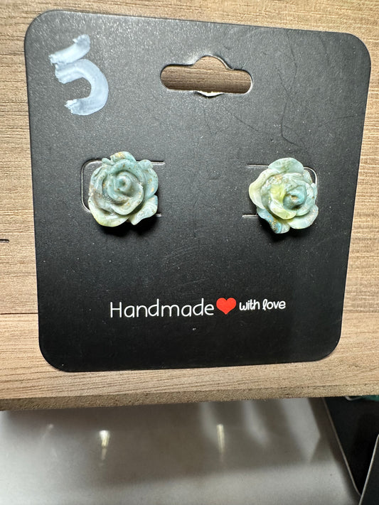 Rose Stud Earrings