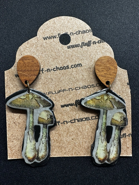 Mushroom Earrings - Beautiful Disaster 