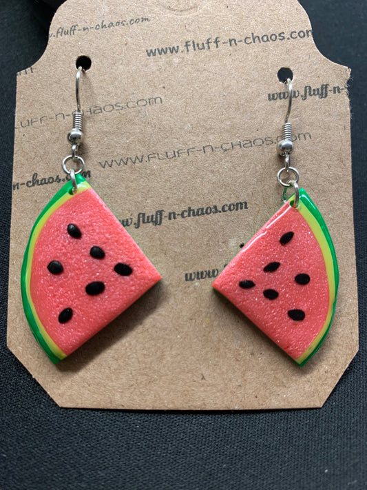 Watermelon Earrings - Beautiful Disaster 