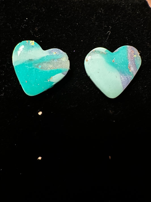 Heart Stud Earrings - Beautiful Disaster 