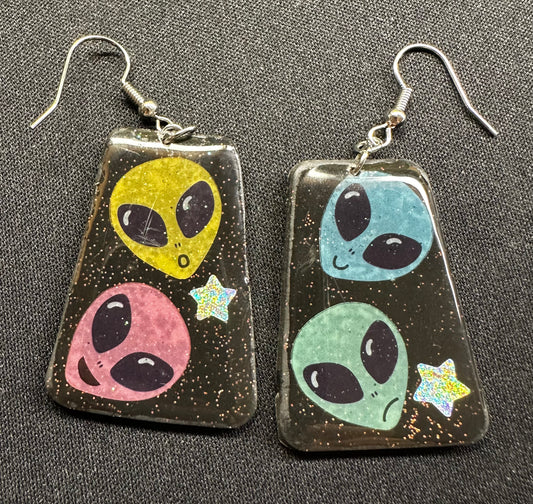 Space Drama Earrings - Beautiful Disaster 